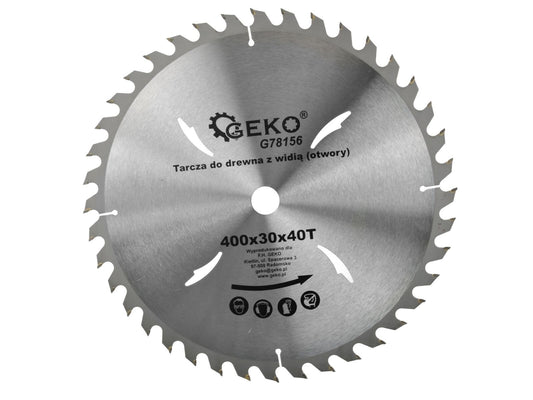 Disc pentru lemn, 400x30x40T, Geko G78156