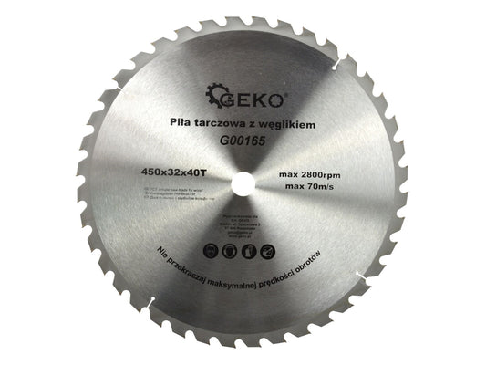 Disc pentru lemn 450x32x40T, Geko G00165