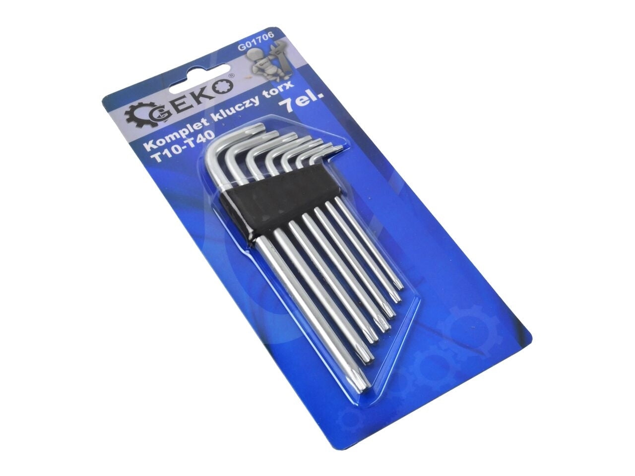 Set 7 chei imbus Torx T10-T14/148mm, GEKO G01706