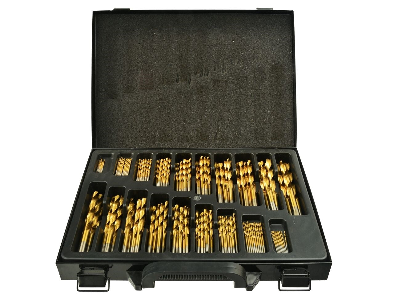 Set burghie HSS titan pentru metal 170 piese,1.0-10.0mm, GEKO G38219