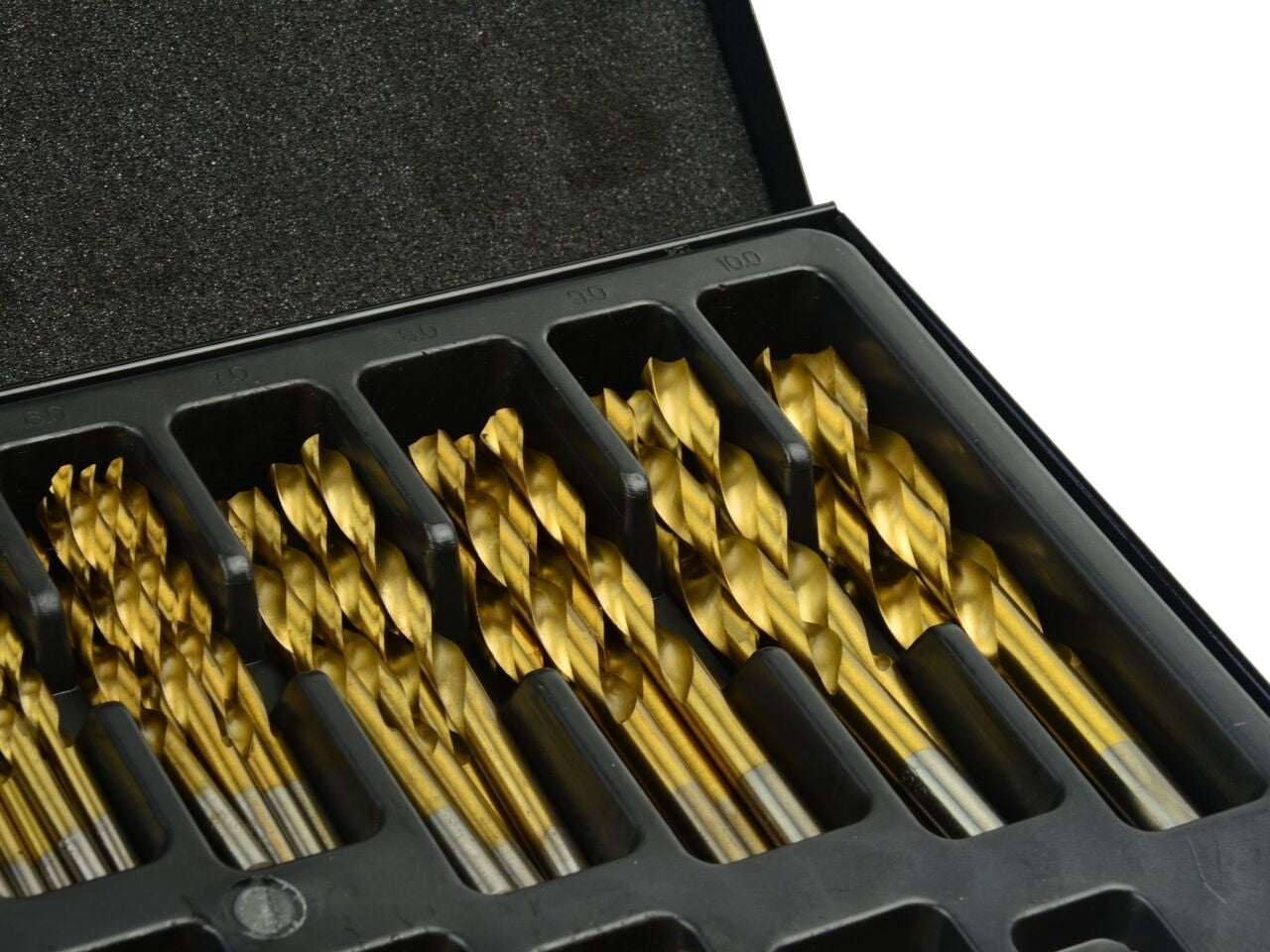 Set burghie HSS titan pentru metal 170 piese,1.0-10.0mm, GEKO G38219