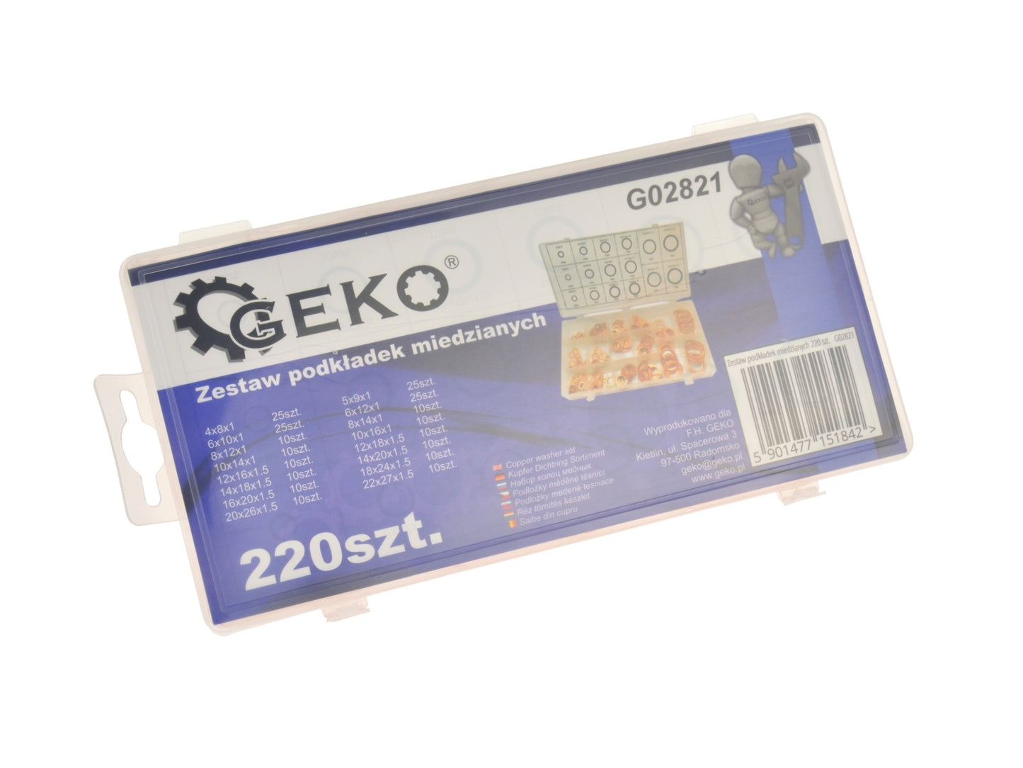 Set 220 saibe de cupru, GEKO  G02821