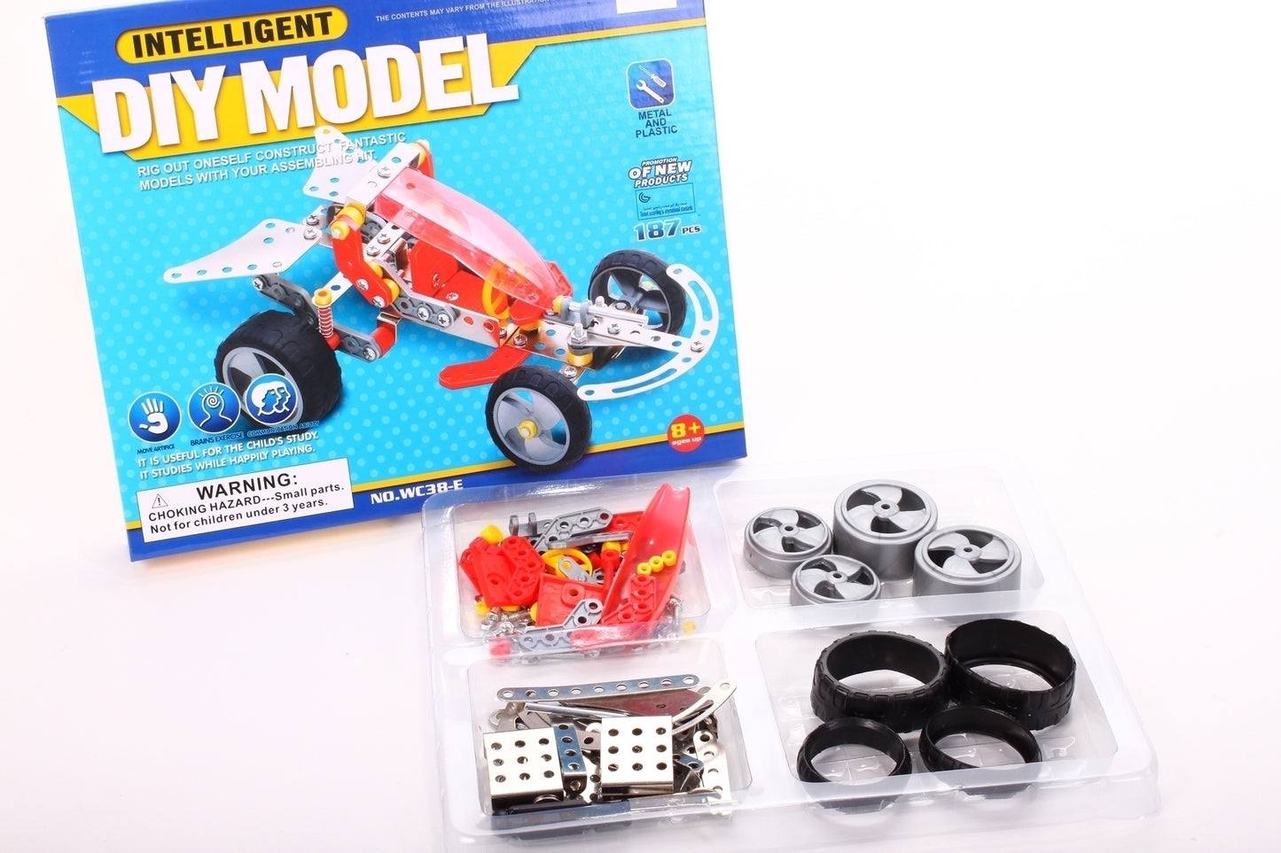 Set constructie masina Formula1, 187 piese, MalPlay 102040