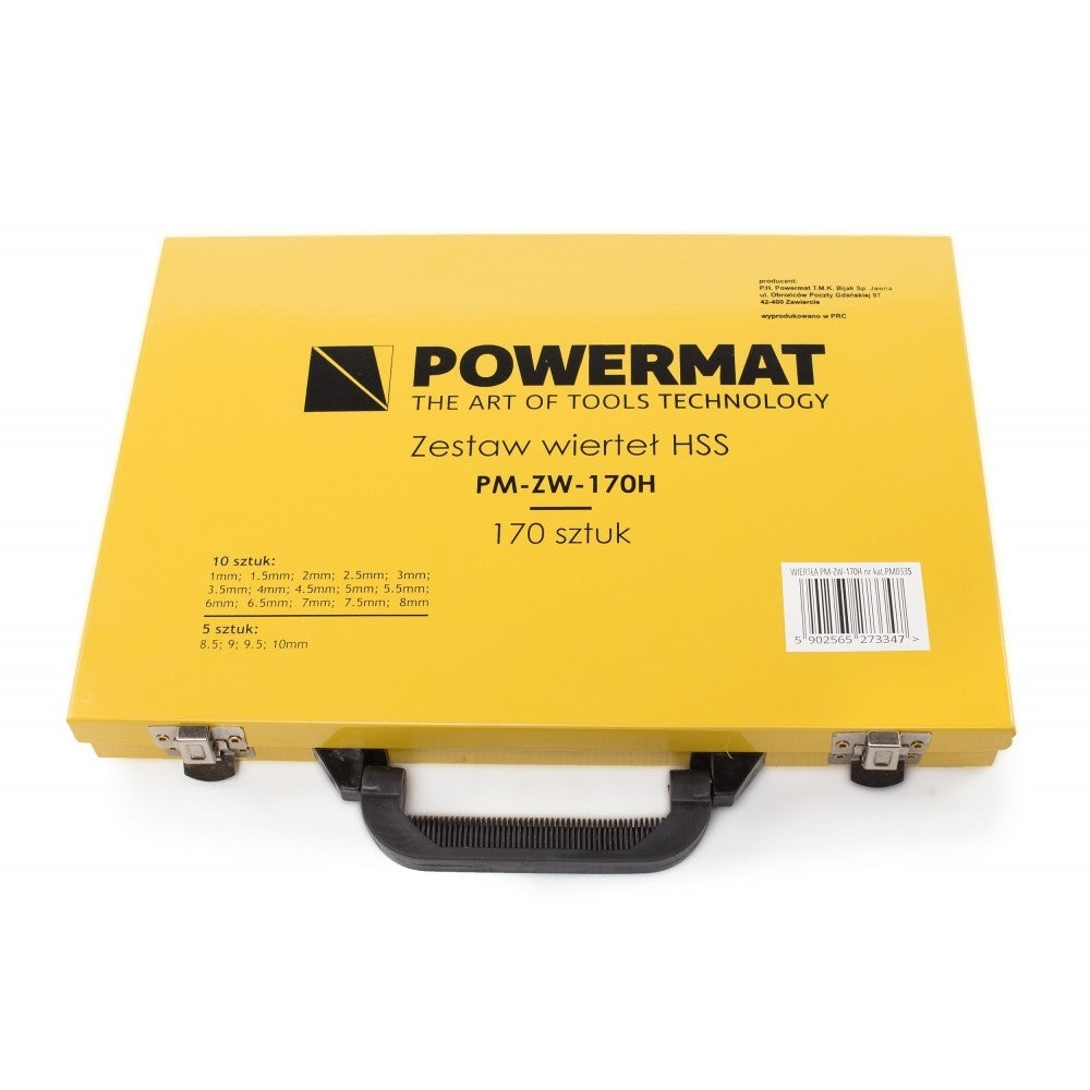 Set de burghie HSS 170 elemente, Powermat PM-ZW-170H