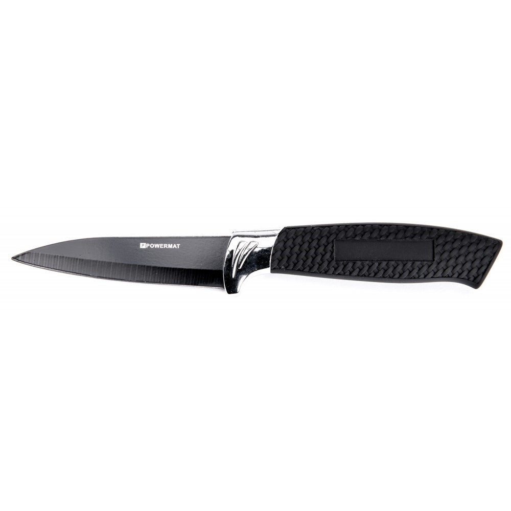 Set 5 cutite de bucatarie+suport, Powermat PM-ZNK-5-C