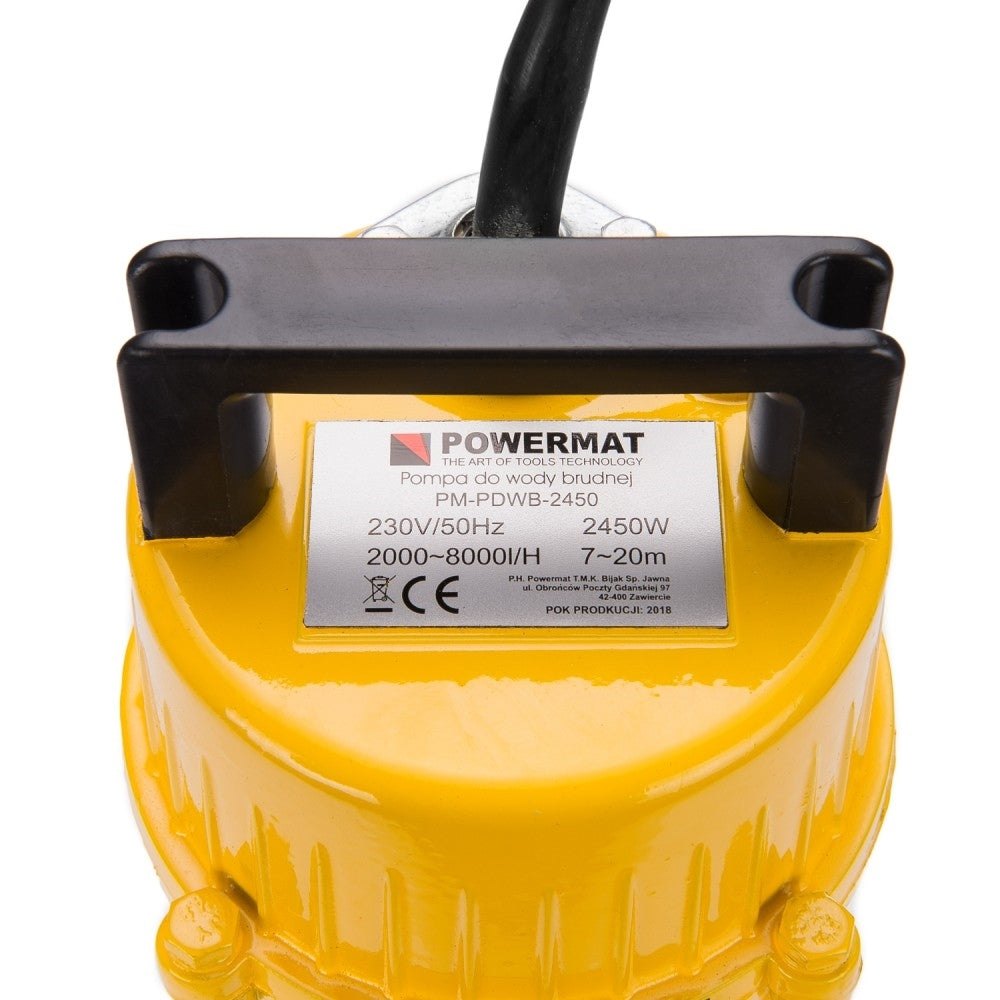 Pompa pentru apa curata si murdara 2450W, Powermat PM-PDWB-2450