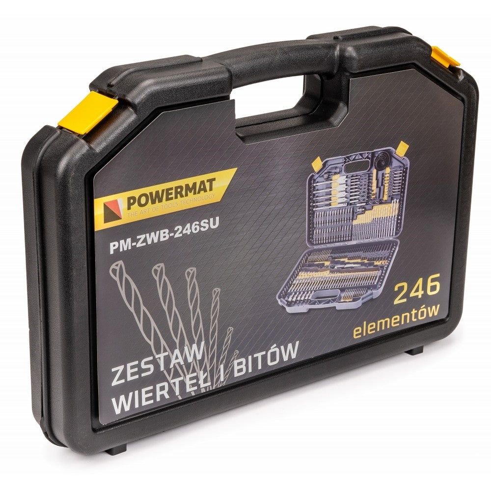 Set de burghie 246 elemente, Powermat PM-ZWB-246SU