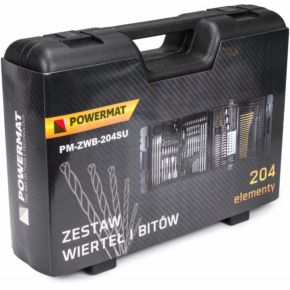 Set de burghiu 204 elemente, Powermat PM-ZWB-204SU