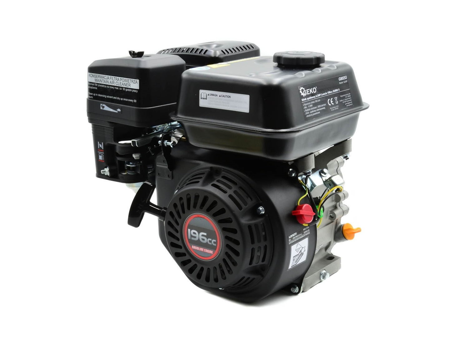 Motor cu ardere interna 6.5HP Loncin 196cc EURO 5, Geko G80253