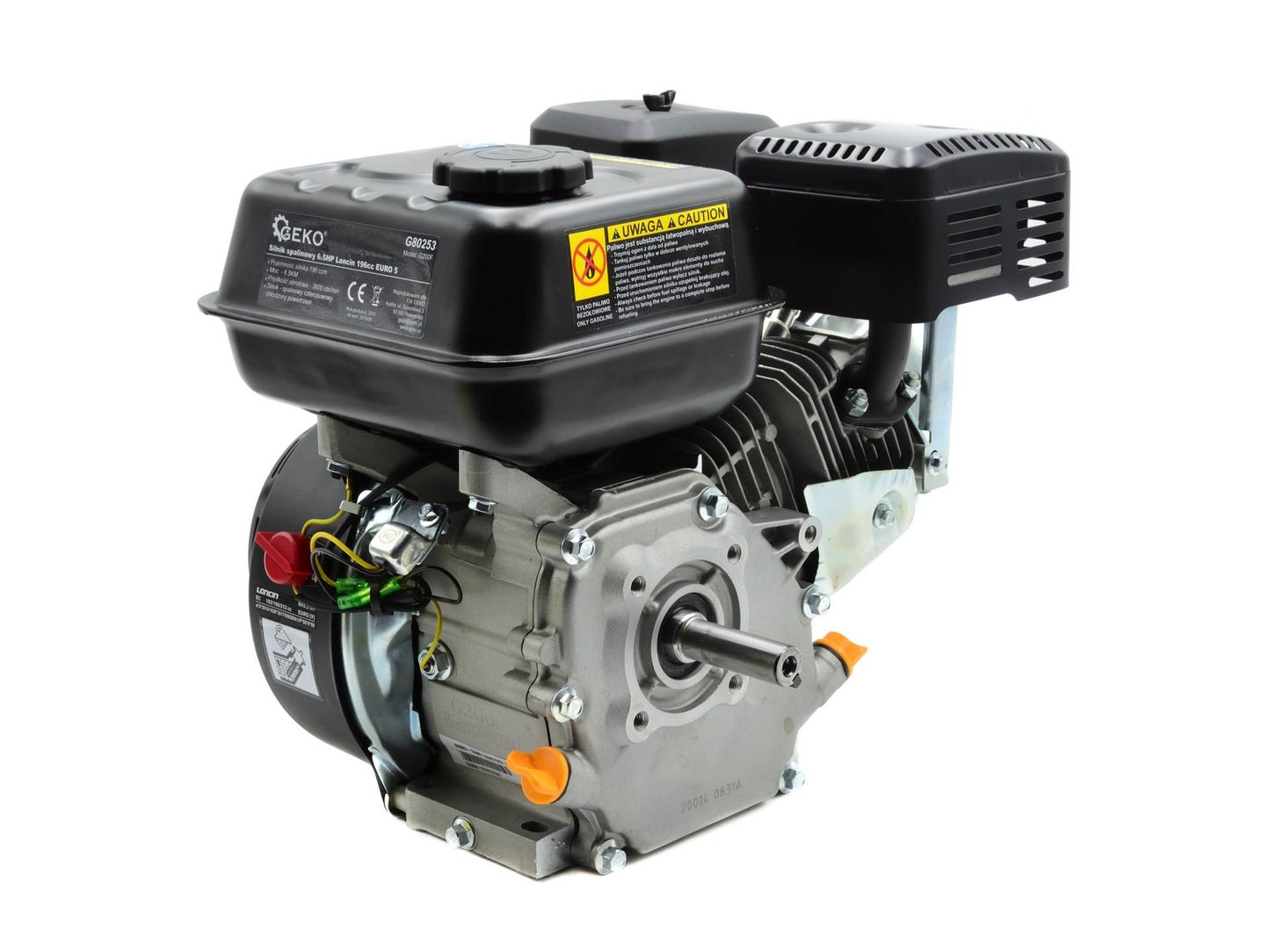 Motor cu ardere interna 6.5HP Loncin 196cc EURO 5, Geko G80253