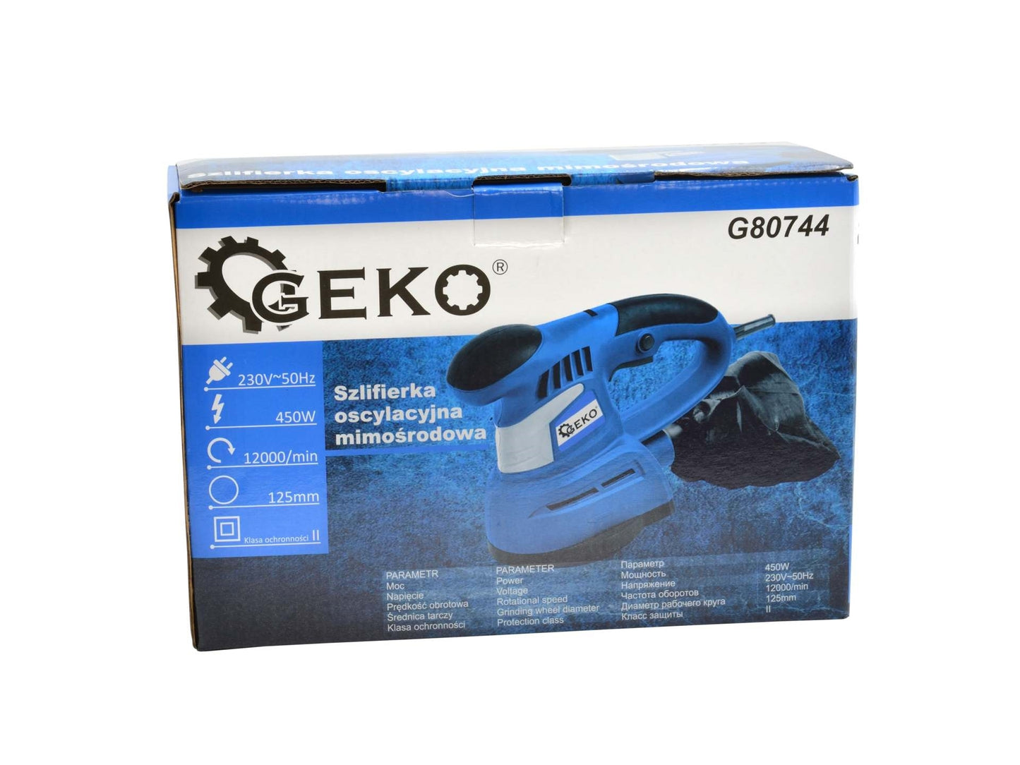 Slefuitor orbital de 125mm 450W, GEKO G80744