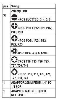 Set 42 biti si suport magnetic 1/4'', Raider 158902