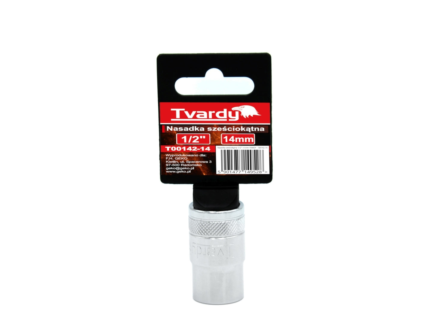 Tubulara hexagonala 1/2" 14mm, Tvardy T00142-14