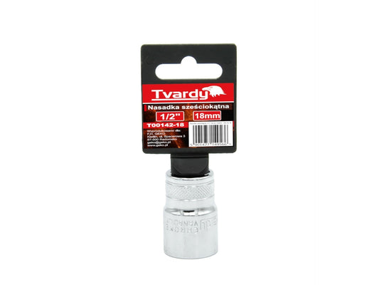 Tubulara hexagon 1/2" 18mm, Tvardy T00142-18