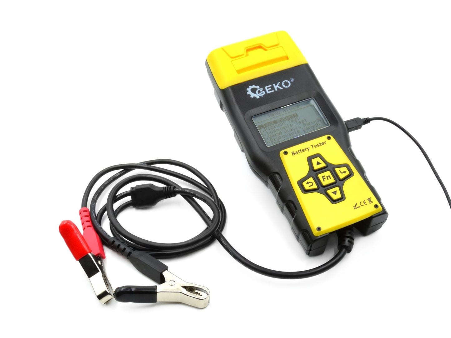 Tester de diagnostic al bateriei cu imprimanta, GEKO G02944