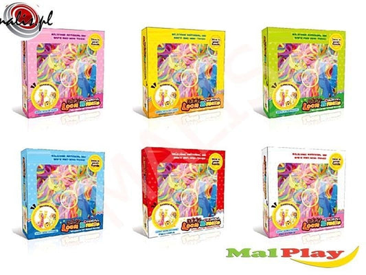 Elastice Rainbow Loom Bands 300 piese, Malplay 100850