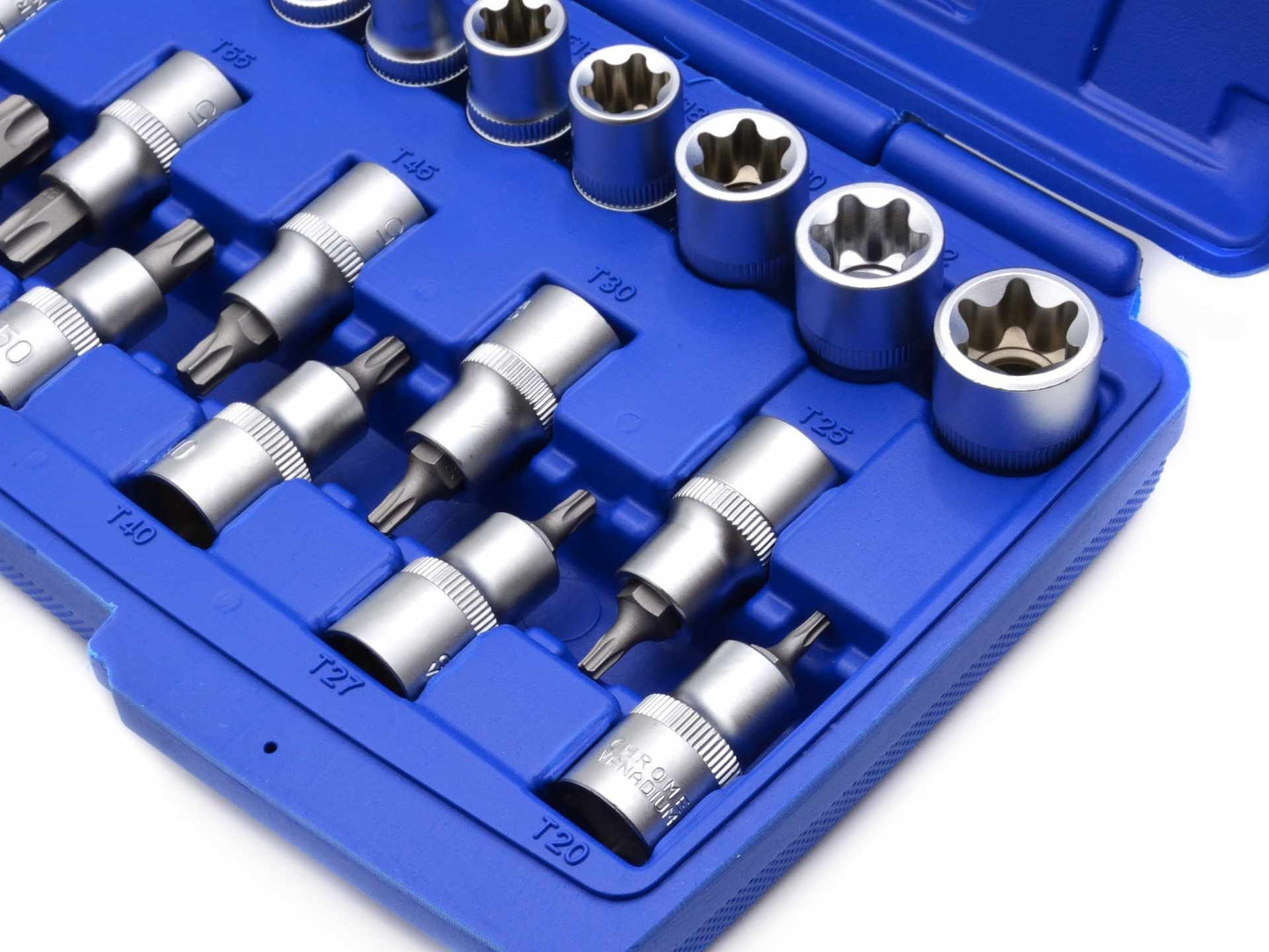 Set tubulare torx 1/2" 19 piese, GEKO G13565