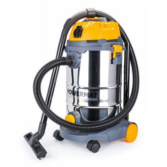 Aspirator industrial 1600W uscat/umed + FILT SHAKER, Powermat PM-OD-30MFC