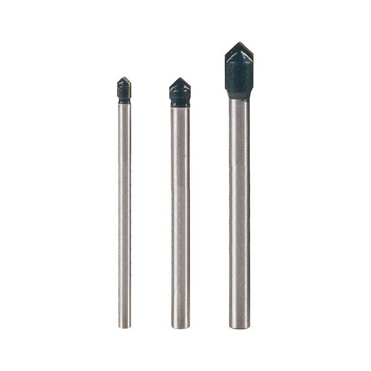 Set burghie pentru sticla si ceramica 3 bucati 5-8 mm, Raider 157115