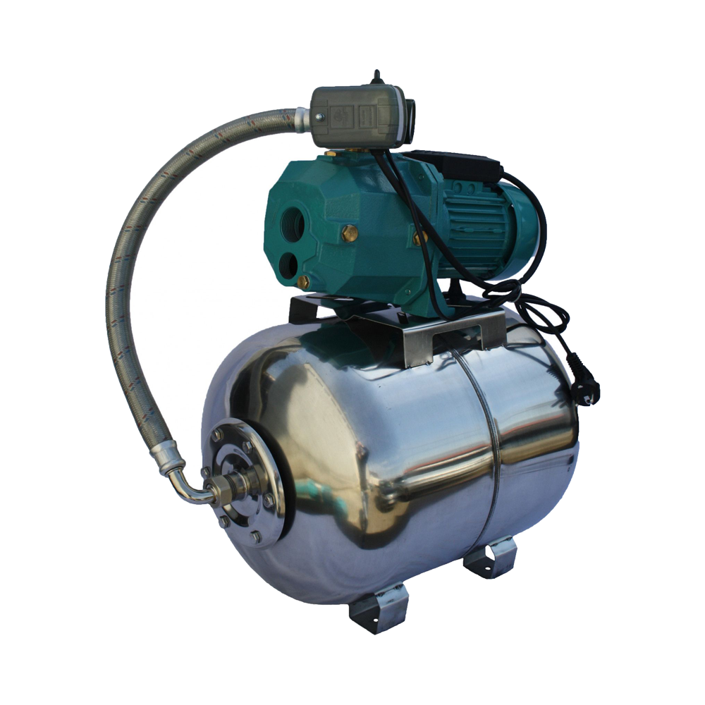 Hidrofor de mare adancime 23m cu ejector Omnigena DP355/50, rezervor 50 litri din inox, 0.75 kW + set 4 stuturi filetate, OM5003/50I+S