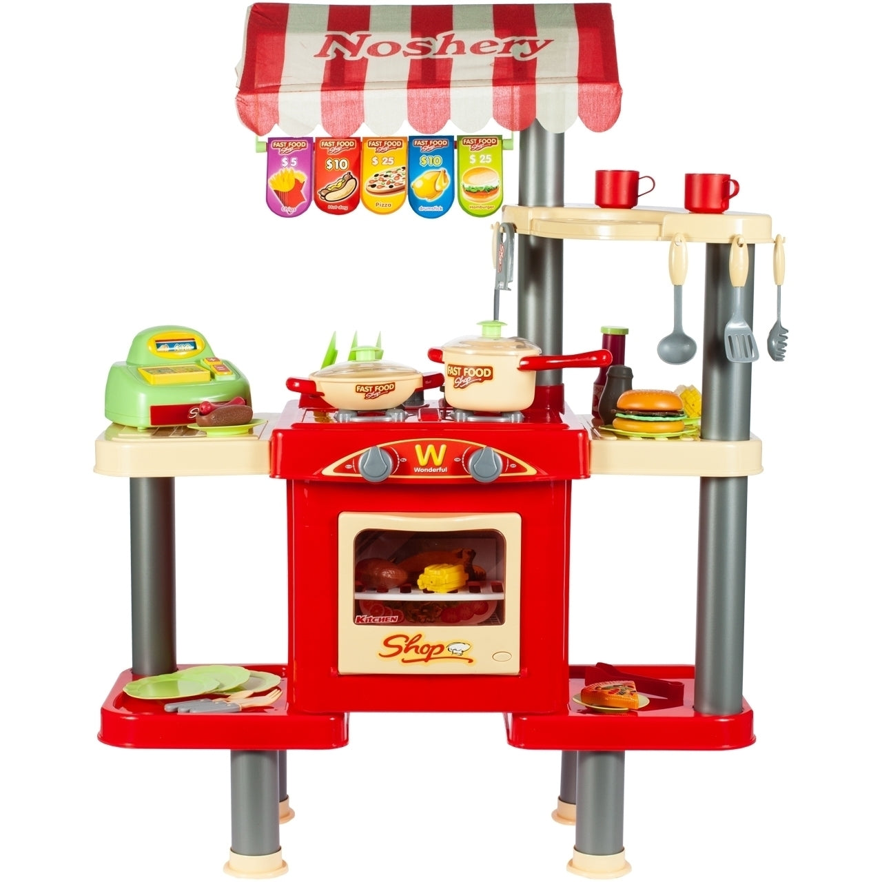 Set magazin de bucatarie, stand de piata Malplay, 103139