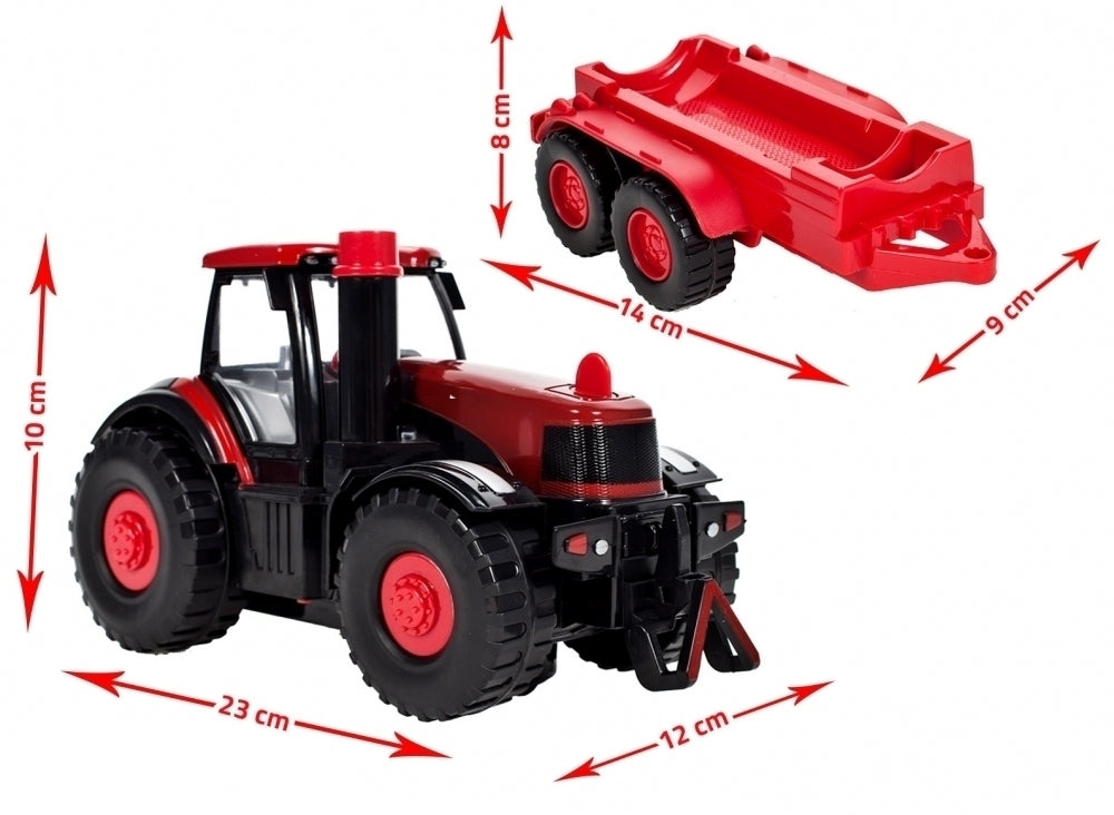 Tractor cu remorca care face bule, Malplay 106020