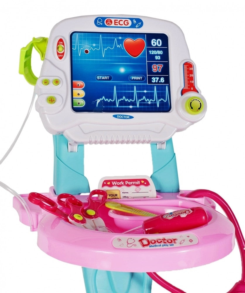 Kit mobil de resuscitare roz cu baterie, Malplay 106300