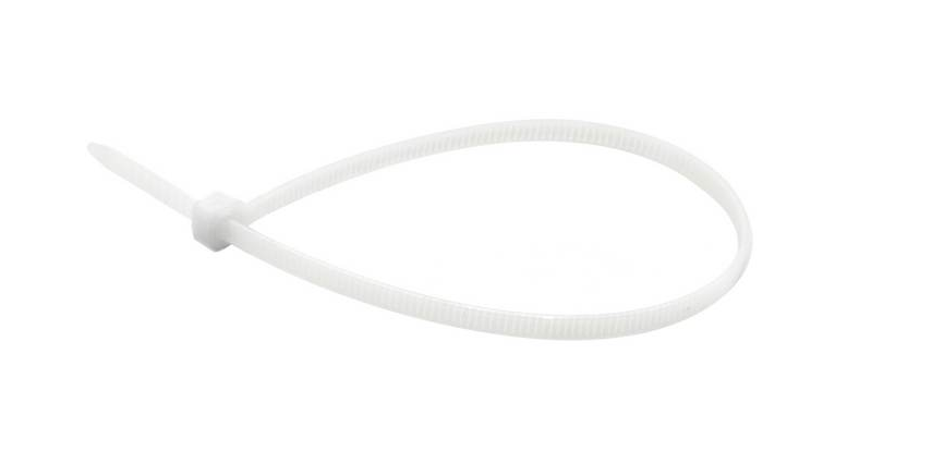 Coliere din nylon alb - 150x3.6mm UV 100 bucati, GEKO G17146