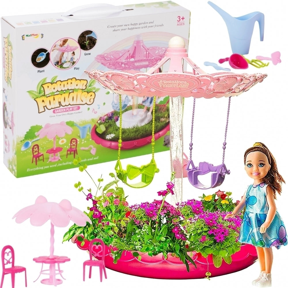 Carusel Magic Garden cu plante, Malplay 107701