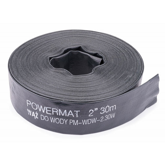 Furtun de apa din cauciuc 2" 30m, Powermat PM-WDW-2.30W