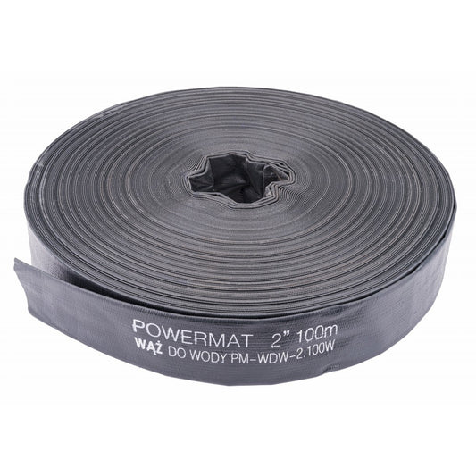 Furtun de apa din cauciuc 2"100m, Powermat PM-WDW-2.100W