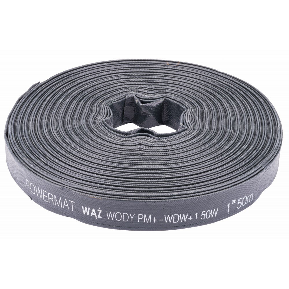 Furtun de apa din cauciuc 1" 50m, Powermat PM-WDW-1.50W