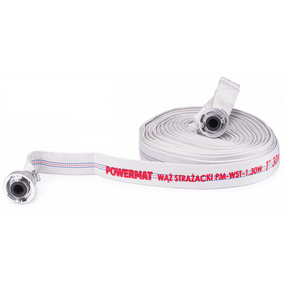 Furtun de incendiu cu cuplaje 1" 30m, Powermat PM-WST-1.30W