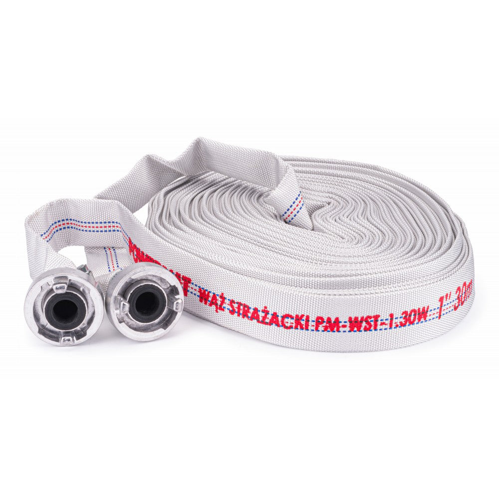 Furtun de incendiu cu cuplaje 1" 30m, Powermat PM-WST-1.30W