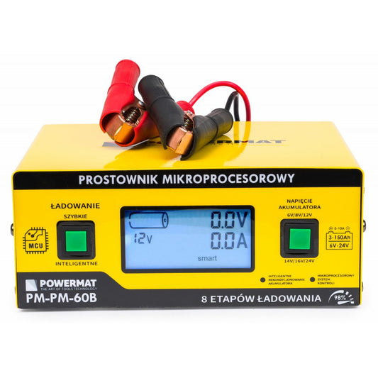 Redresor cu microprocesor pentru baterie auto 6V-24V 60B, Powermat PM0714