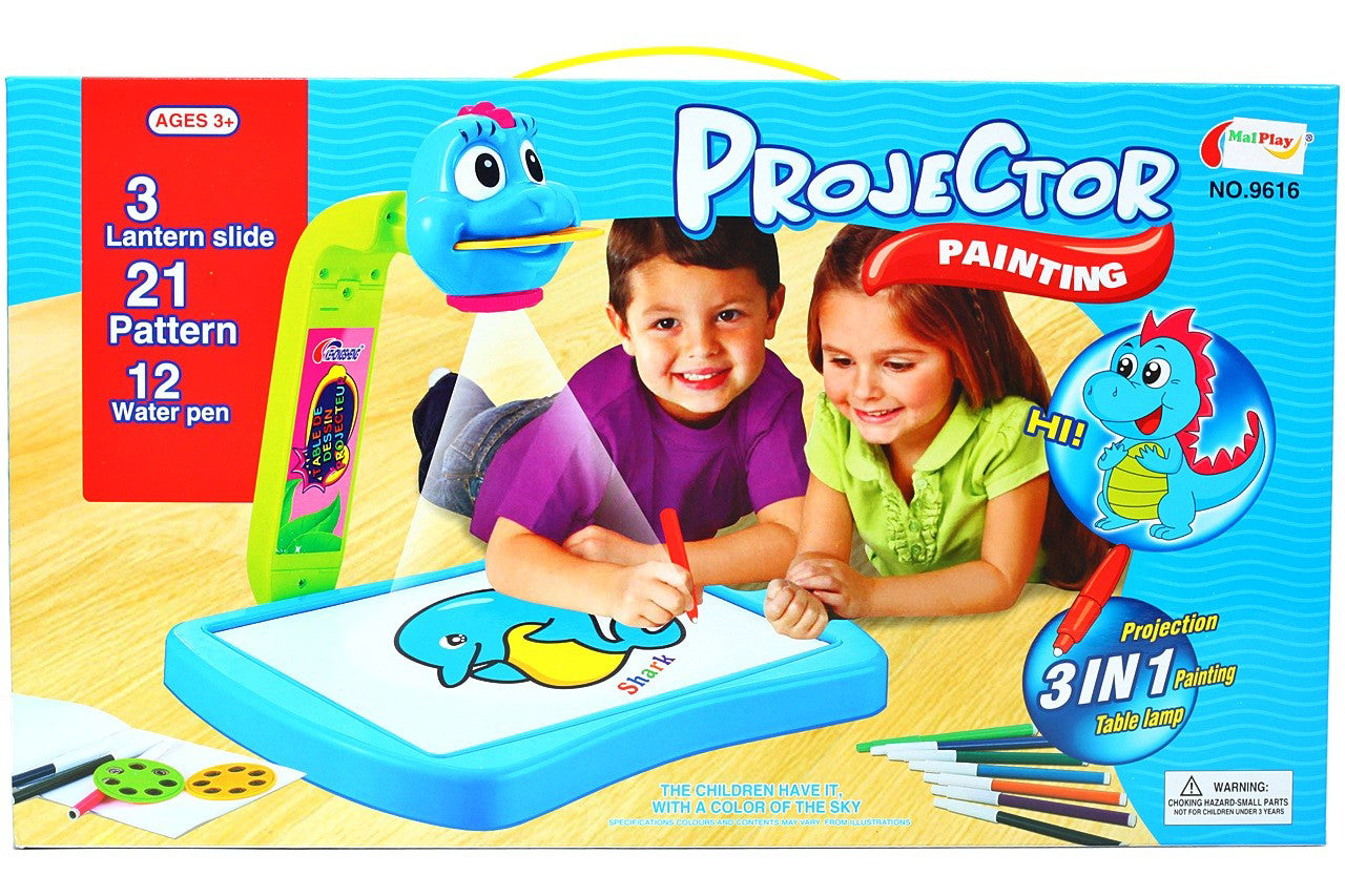 Proiector Dragon pentru desen 3 in 1, Malplay 102132