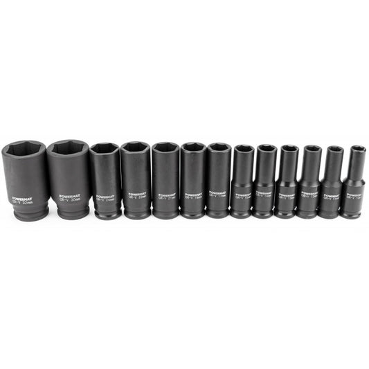 Set 13 socluri de impact 10-32mm 1/2", Powermat PM-ZNU-13-0.5T