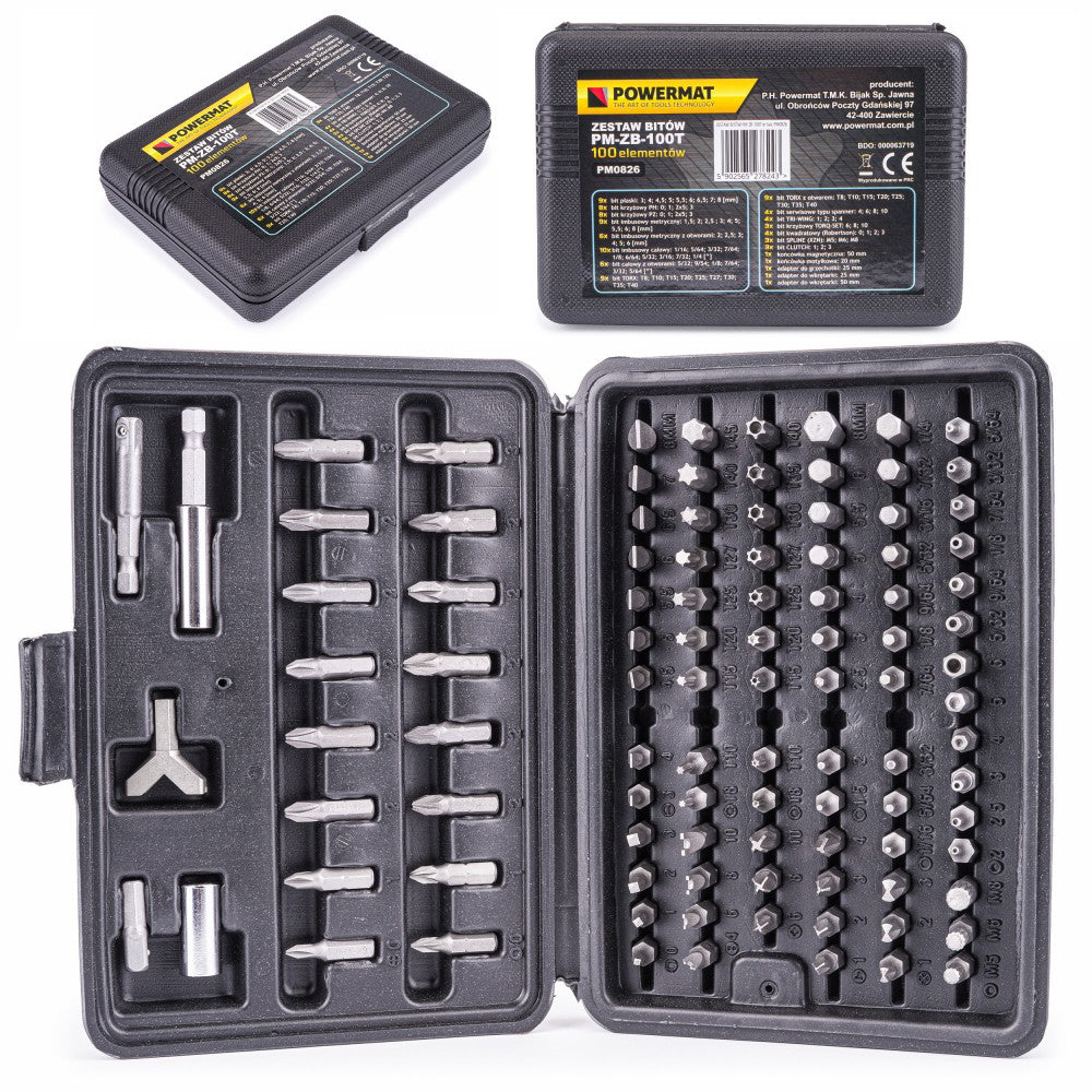 Set biti hexagonali pentru surubelnita, Powermat PM-ZB-100