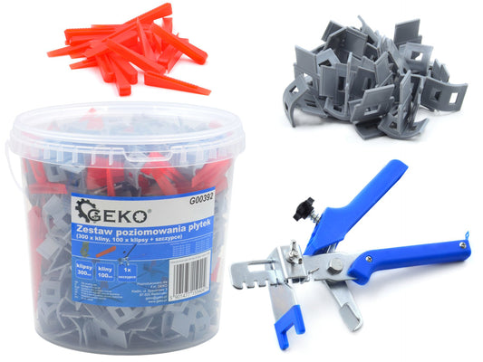 Set 400 de instrumente de nivelare a placilor, GEKO G00392