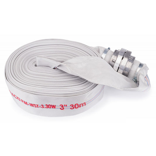 Furtun de incendiu cu cuplaje 3" 30m, Powermat PM-WST-3.30W