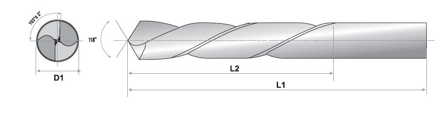 Burghiu HSS-R  Ø1.5mm 2 piese, Raider 157679