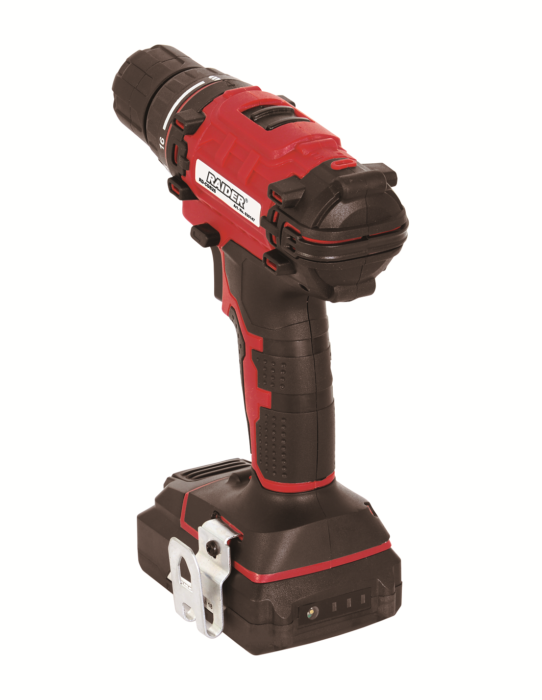 Bormasina cu acumulator Li-ion 18V, 2x2Ah 45Nm RD-CDB26, Raider 030147