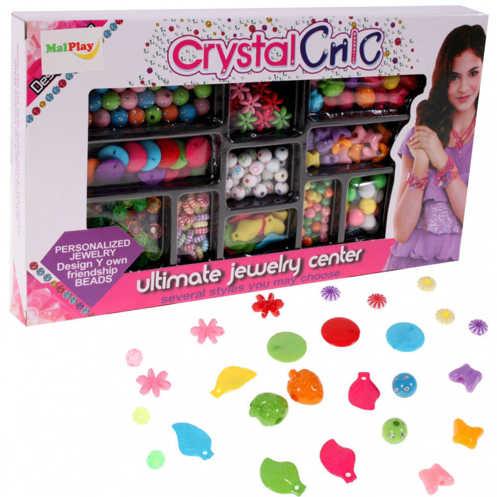 Set de accesorii pentru confectionat bratari Crystal, Malplay 102939