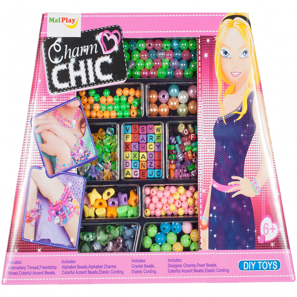 Set de margele pentru confectionat bratari Chic, Malplay 103568