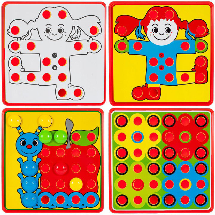 Puzzle mozaic cu piese tip ciupercute, Malplay 107320