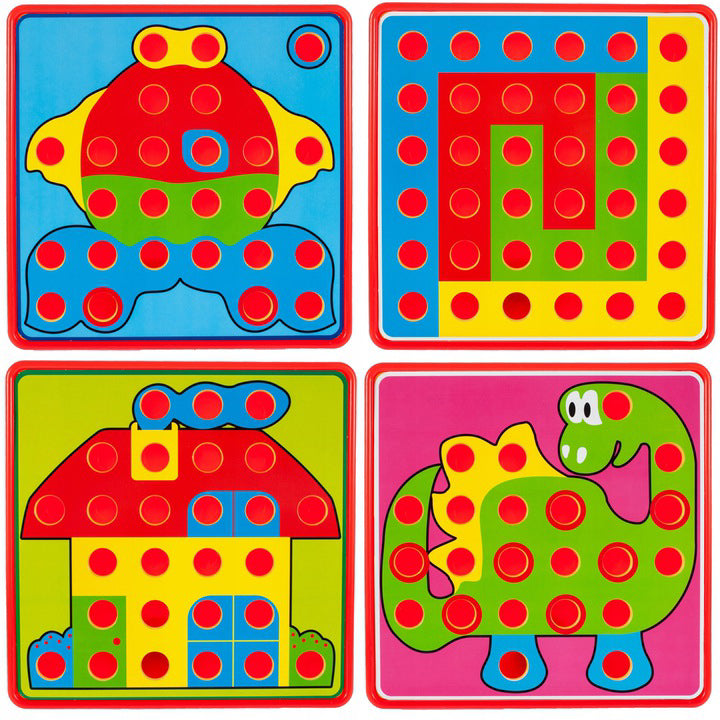 Puzzle mozaic cu piese tip ciupercute, Malplay 107320