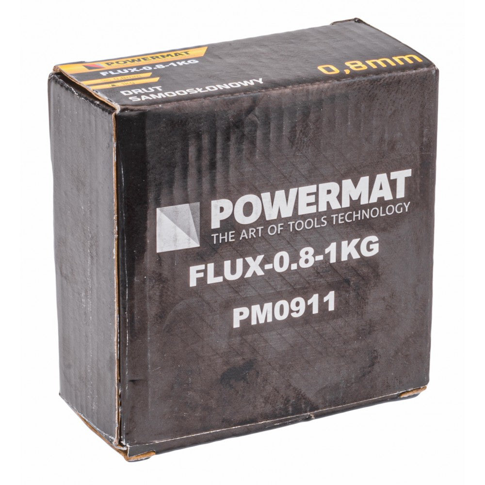 Sârmă de sudură cu carcasă (auto-ecranare) 0,8mm 1kg, Powermat PM0911