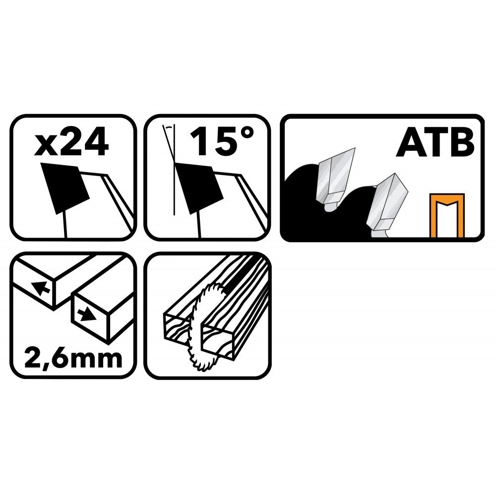 Disc de fierăstrău circular pentru lemn TDD-210x30mm 24 dinti, Powermat PM0888