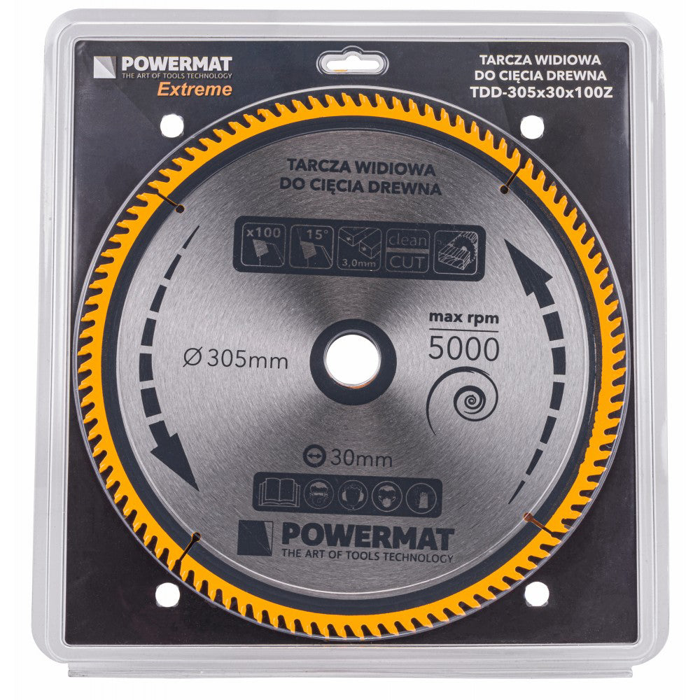 Disc pentru fierastrau circular TDD-305x30mm 100 dinti, Powermat PM0903