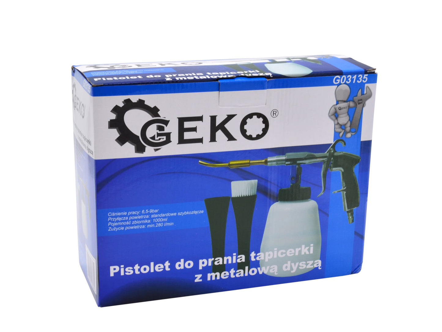 Pistol de spălat tapițerie cu duză metalică, GEKO G03135